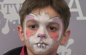 Easter Bunny Face Painting Design