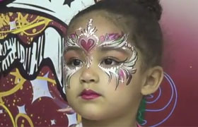 My Heart! Face Painting Design