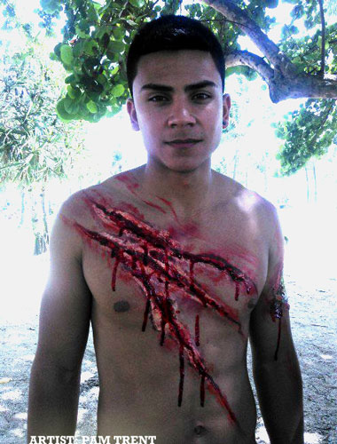 Ripped Chest with Special Effects Makeup