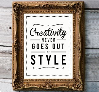 Creativity never goes out of style