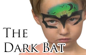 The Dark Bat Face Painting