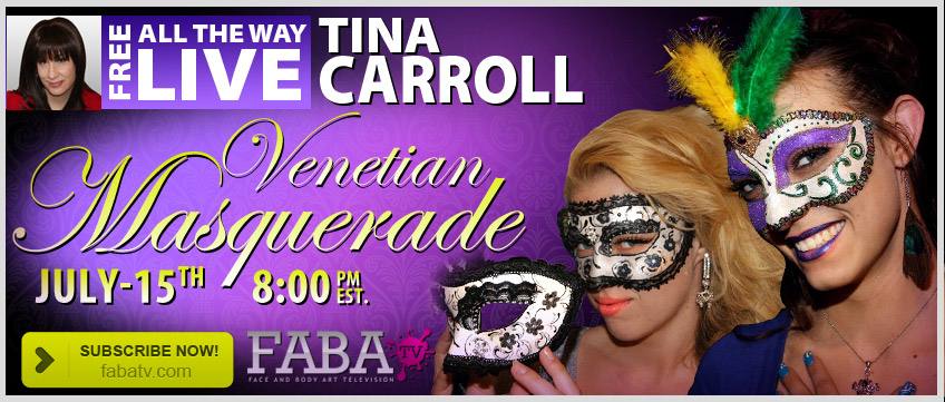 Venetian Masquerade by Tina Carroll on FABAtv LIVE