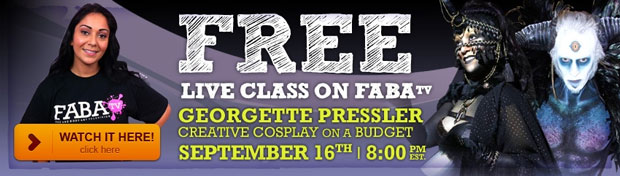 Free FABAtv LIVE Class on Cosplay Costumes